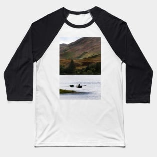 Rowing to shore, Loch Long near Dornie, Highlands of Scotland Baseball T-Shirt